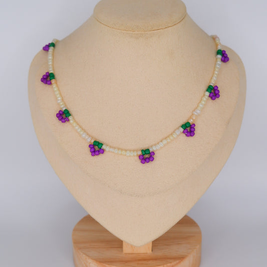 Colar Pingentes de Uvas