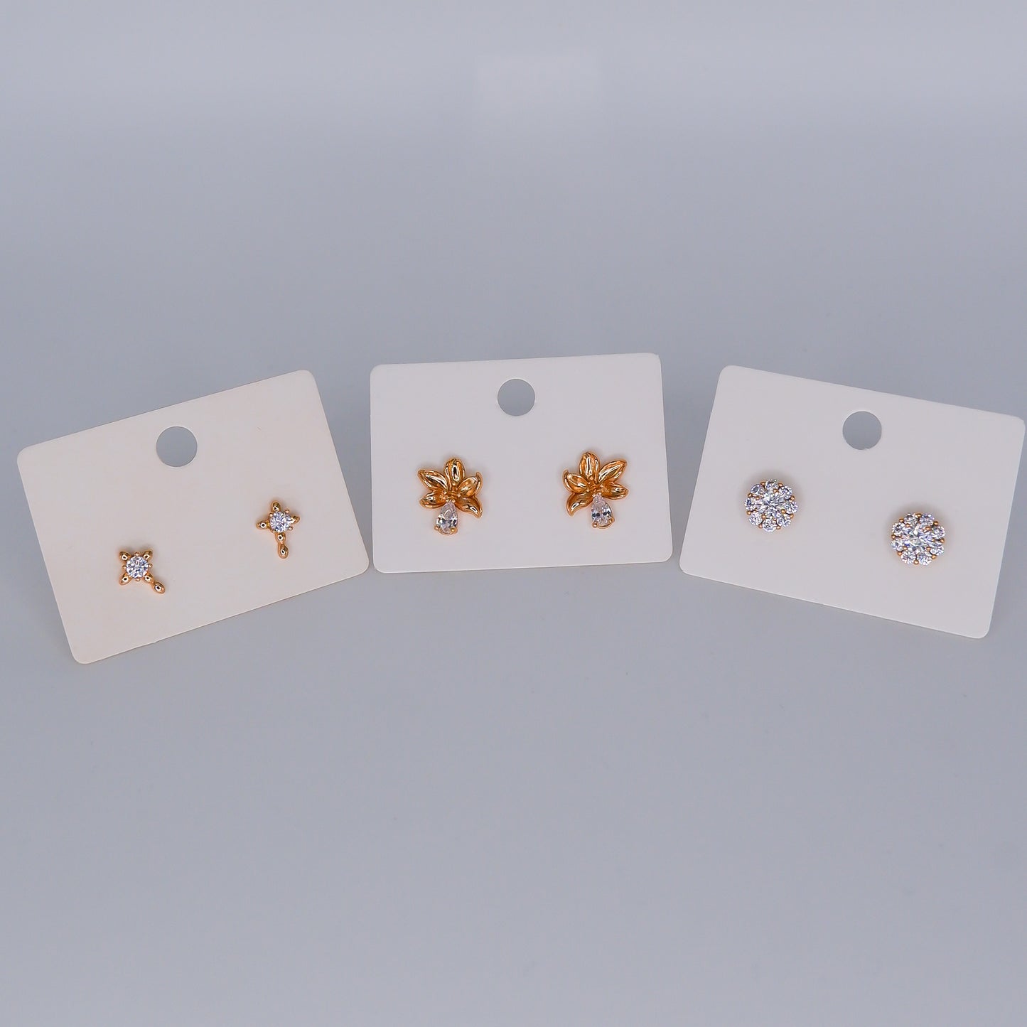 Brinco de Espeto Cruz, Flor e Brilho