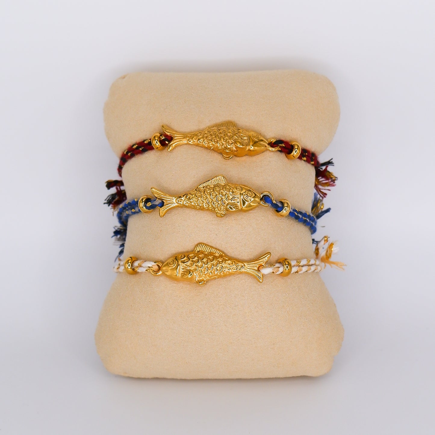 Pulseiras Aço Inoxidável de Fio Ajustável Peixe