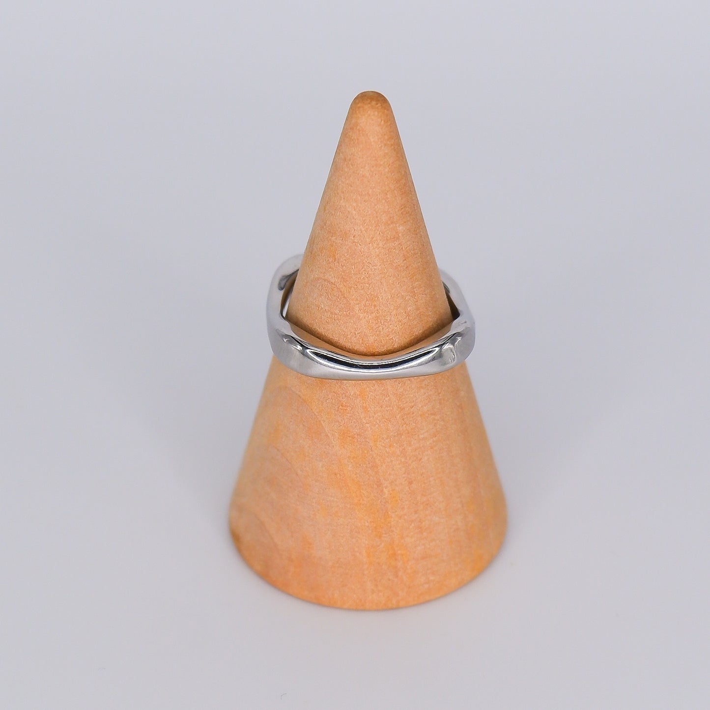 Anel Assimétrico Prateado