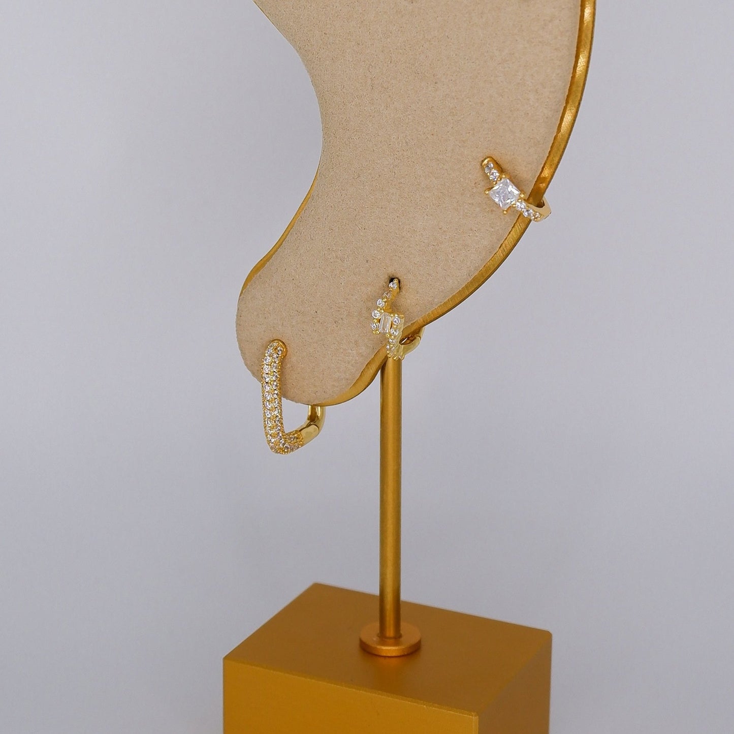 Argola S925 Transparentes c/ Brilhantes