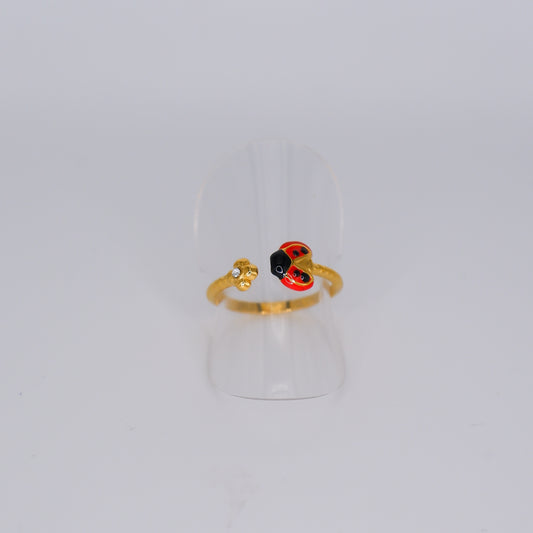 Anel Ajustável Joaninha