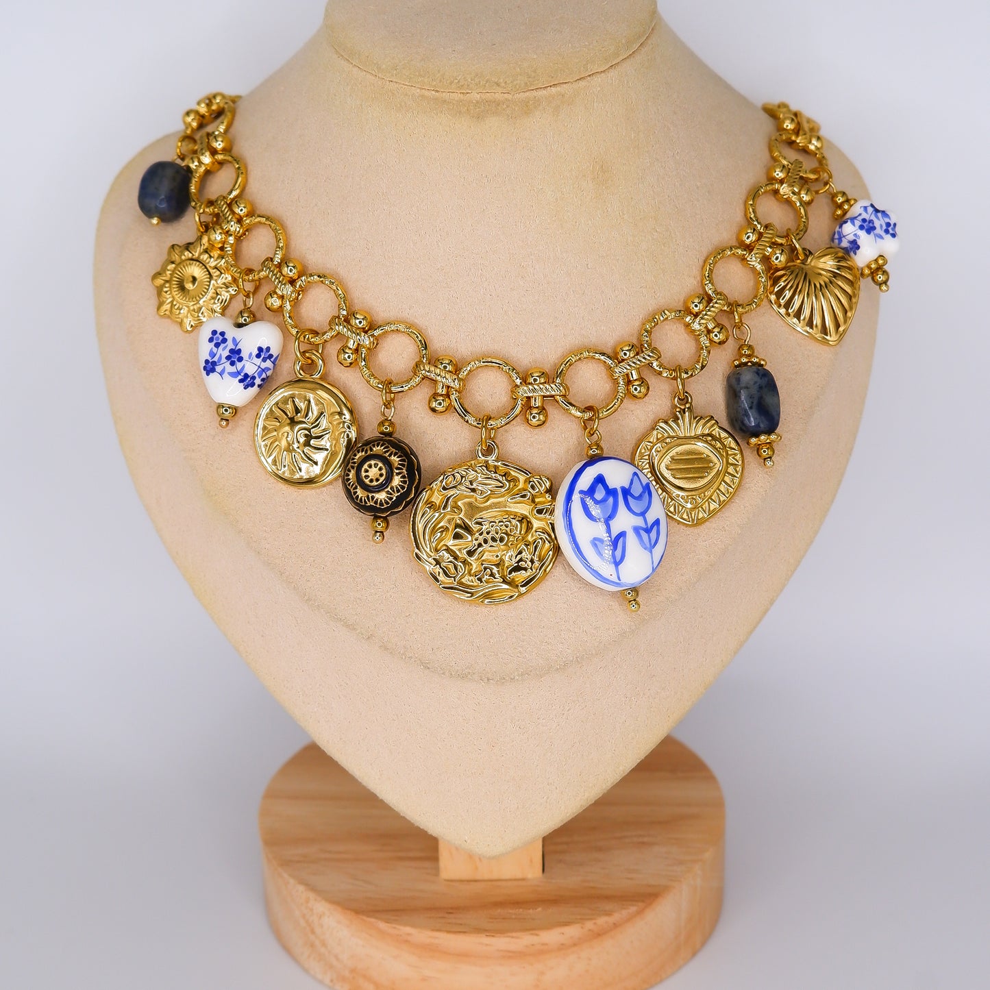 Colar Pendentes de Ceramica