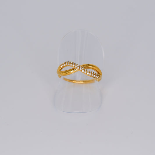 Anel Infinito Brilhante