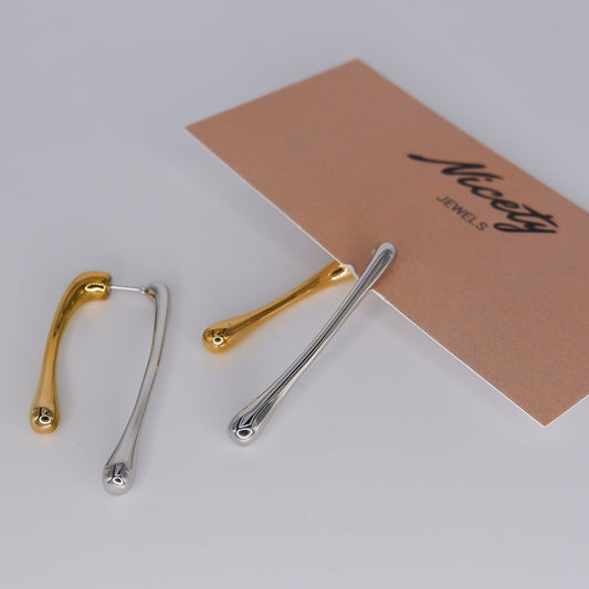 Brincos Bicolor Pendentes