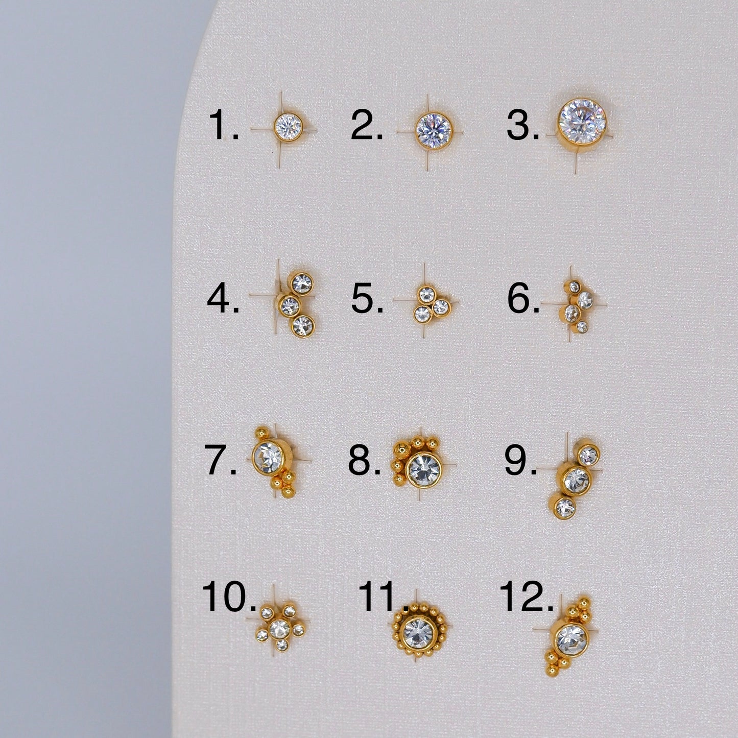 Piercing Achatado 12 Modelos 1