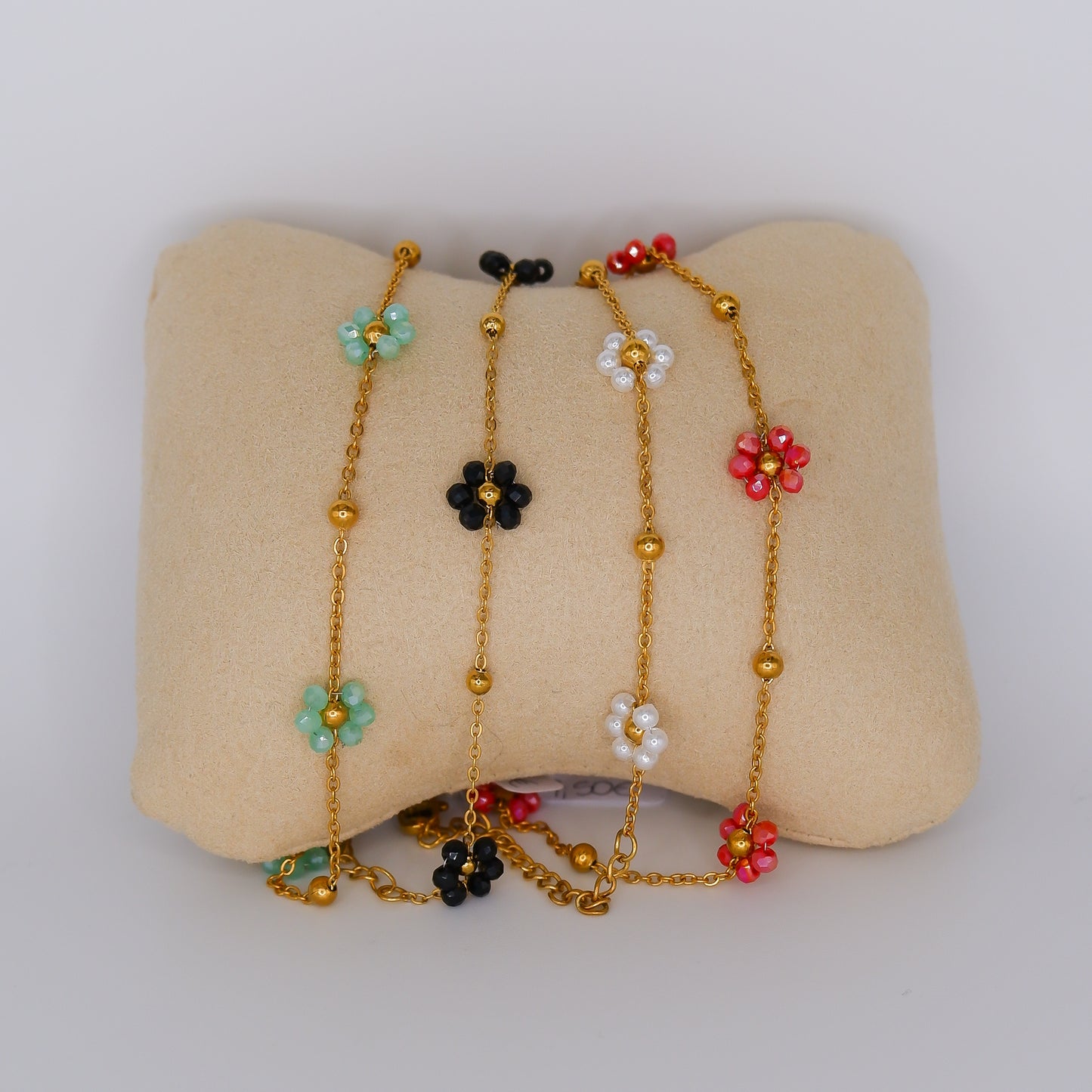 Pulseiras Pé Flores de Missangas