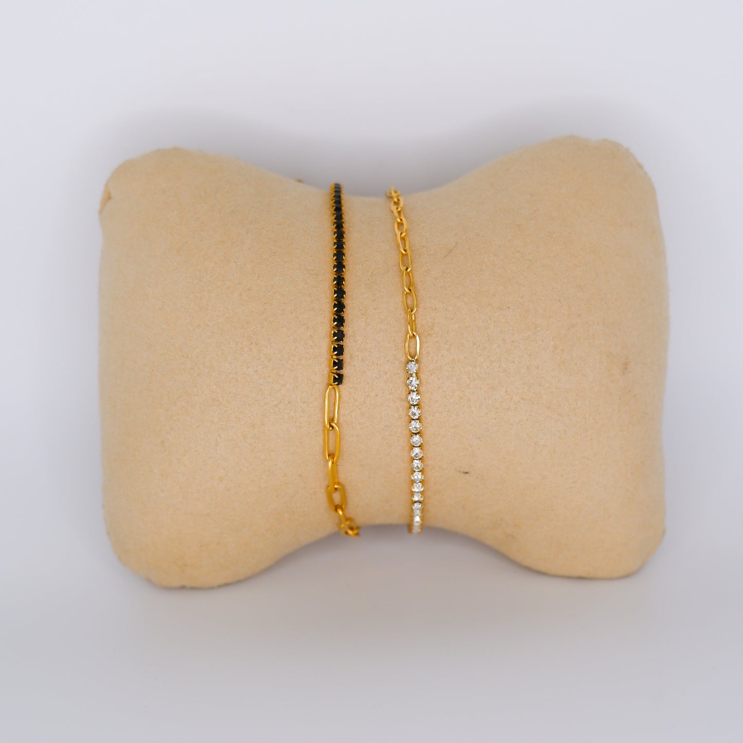 Pulseira Aço Inoxidável Brilhantes e Douradas