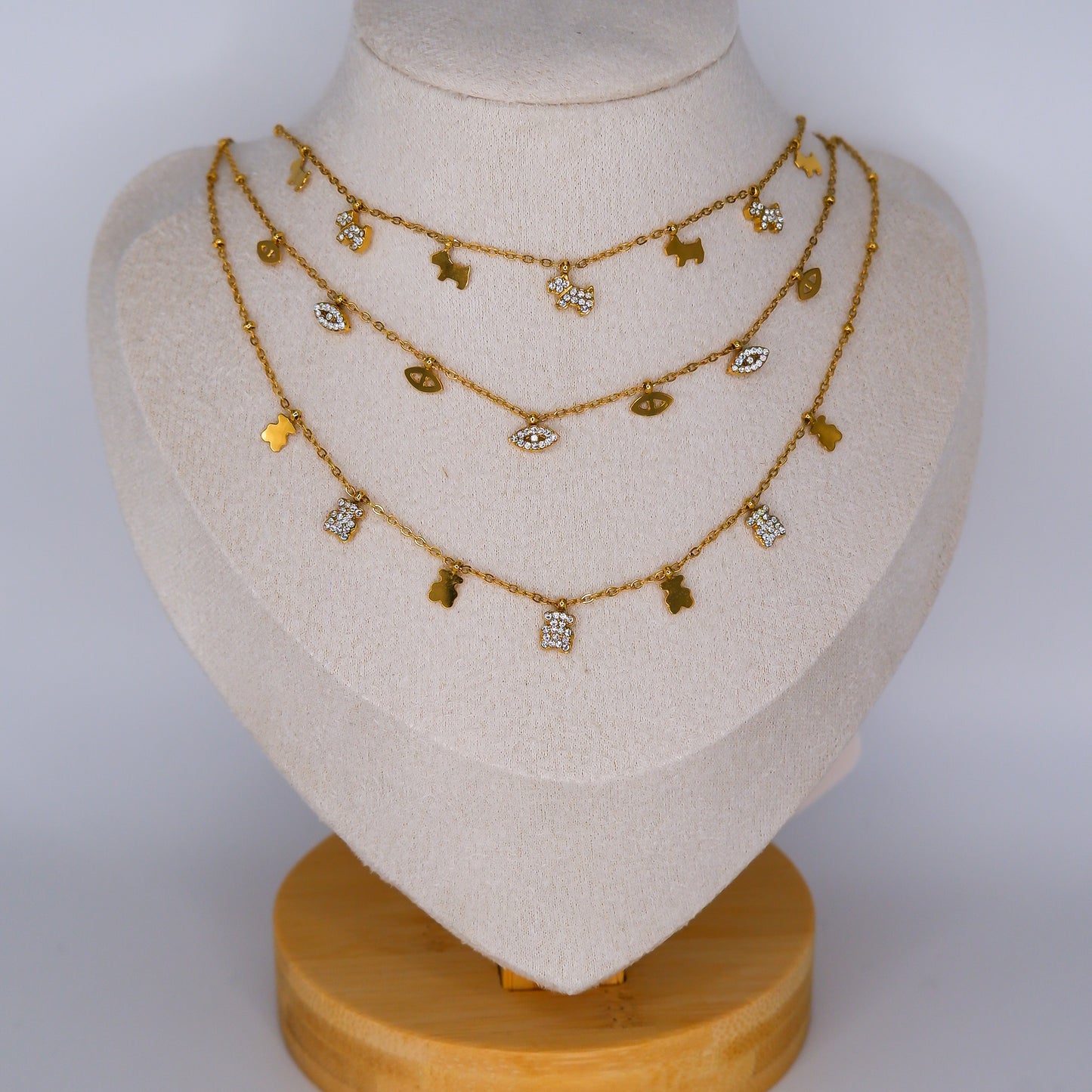 Colares Cão Brilhante, Olho Brilhante e Ursos Brilhantes