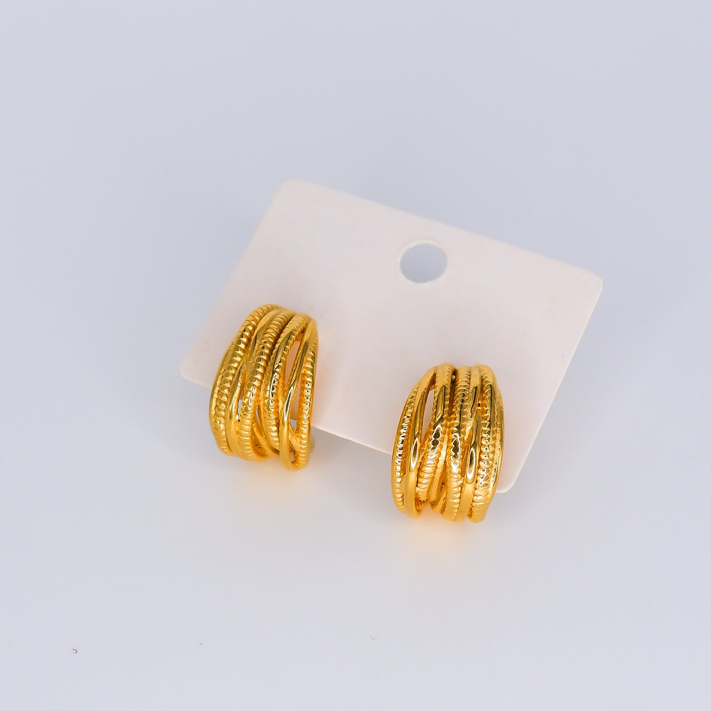 Argola Dourada de Espeto Grossa