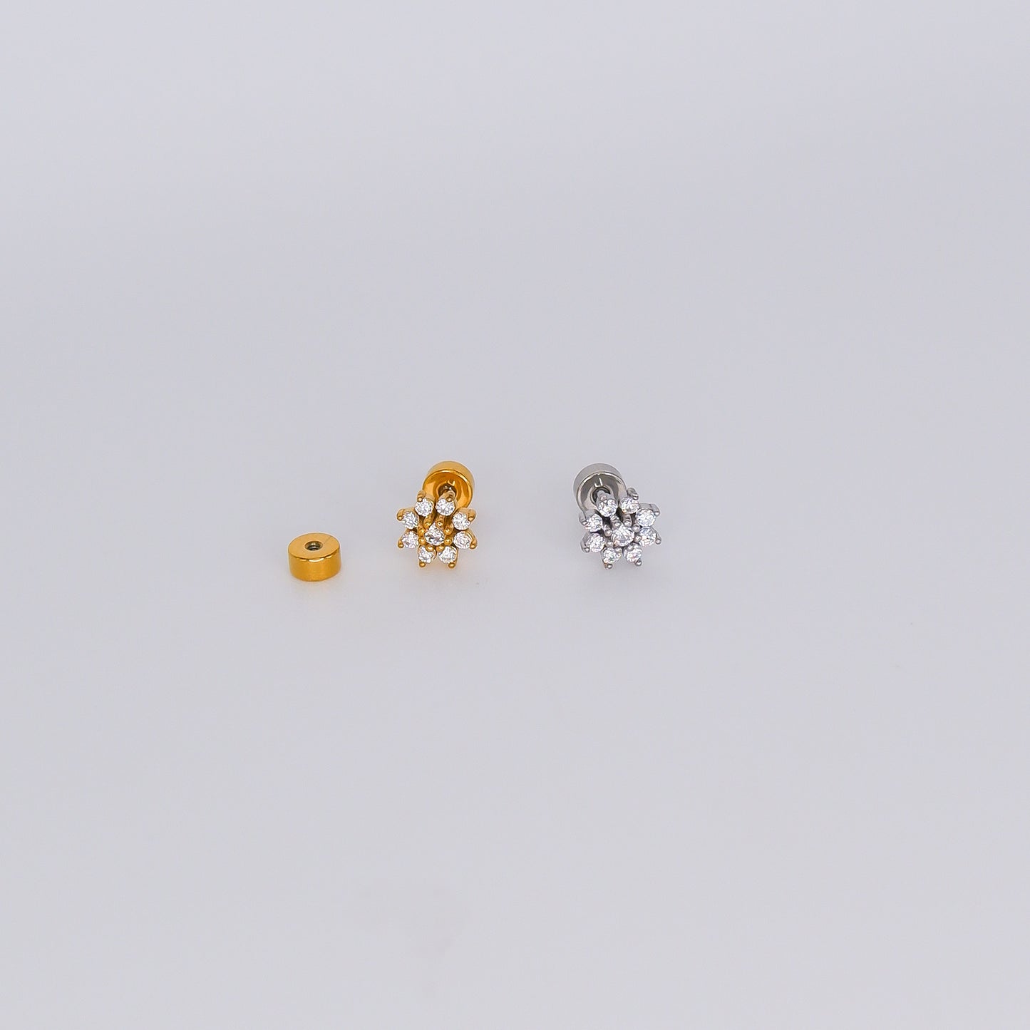 Piercing Aço Inoxidável Flor