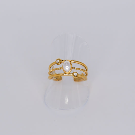 Anel Ajustável Pérola