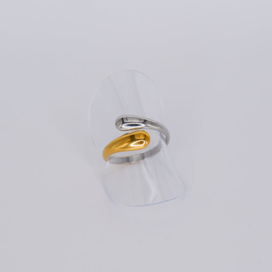 Anel Ajustável Bicolor