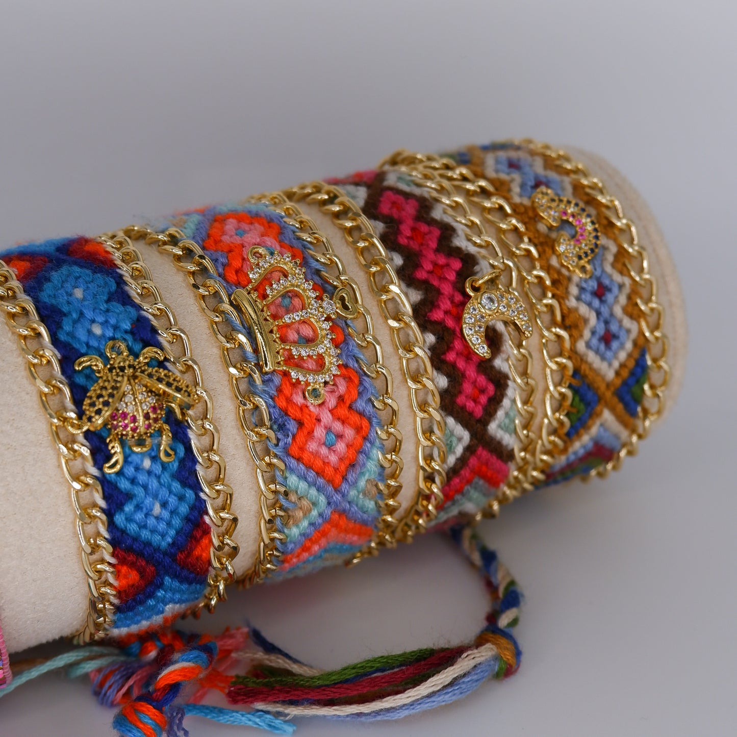 Pulseira Tecido Ajustável Colorida