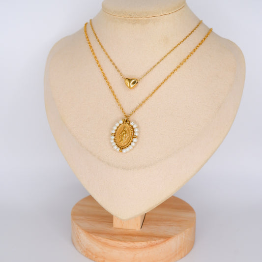 Colares Coração e Medalha