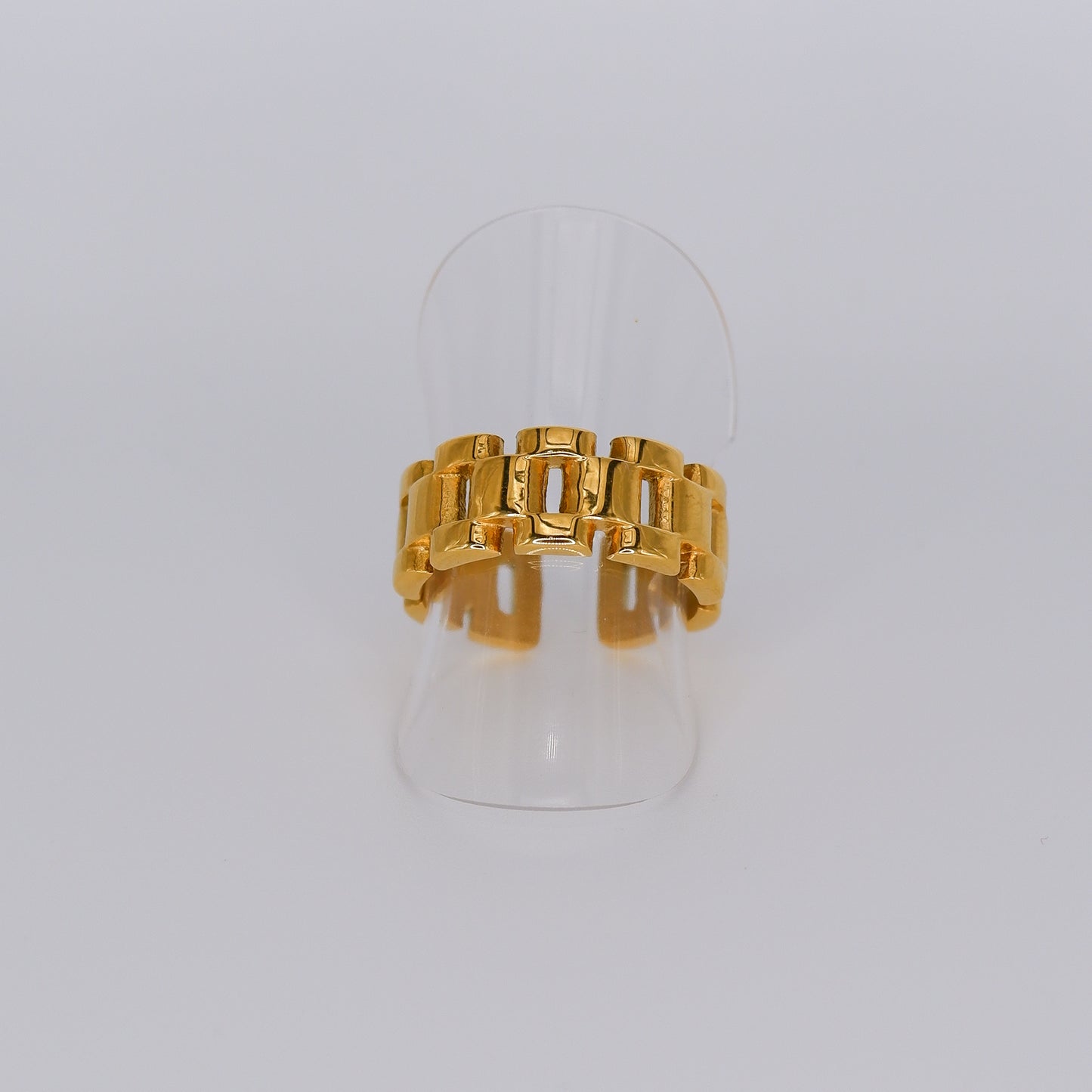 Anel Dourado Largo