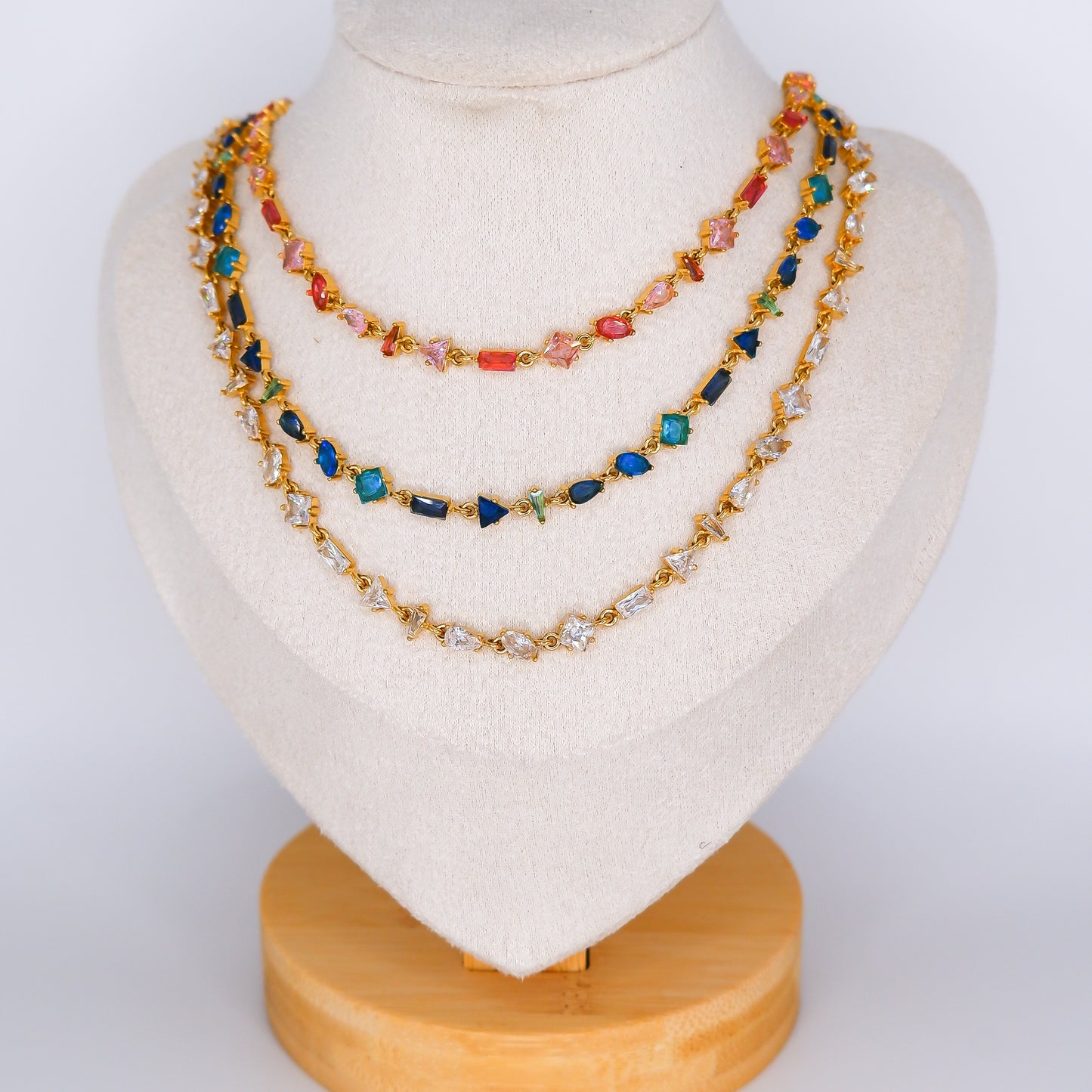 Colares Pedras Multicolor