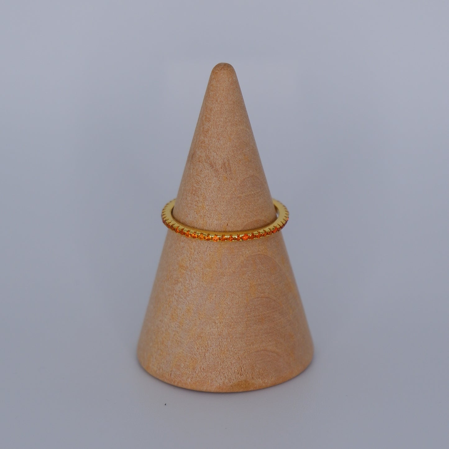 Anel S925 fino laranja