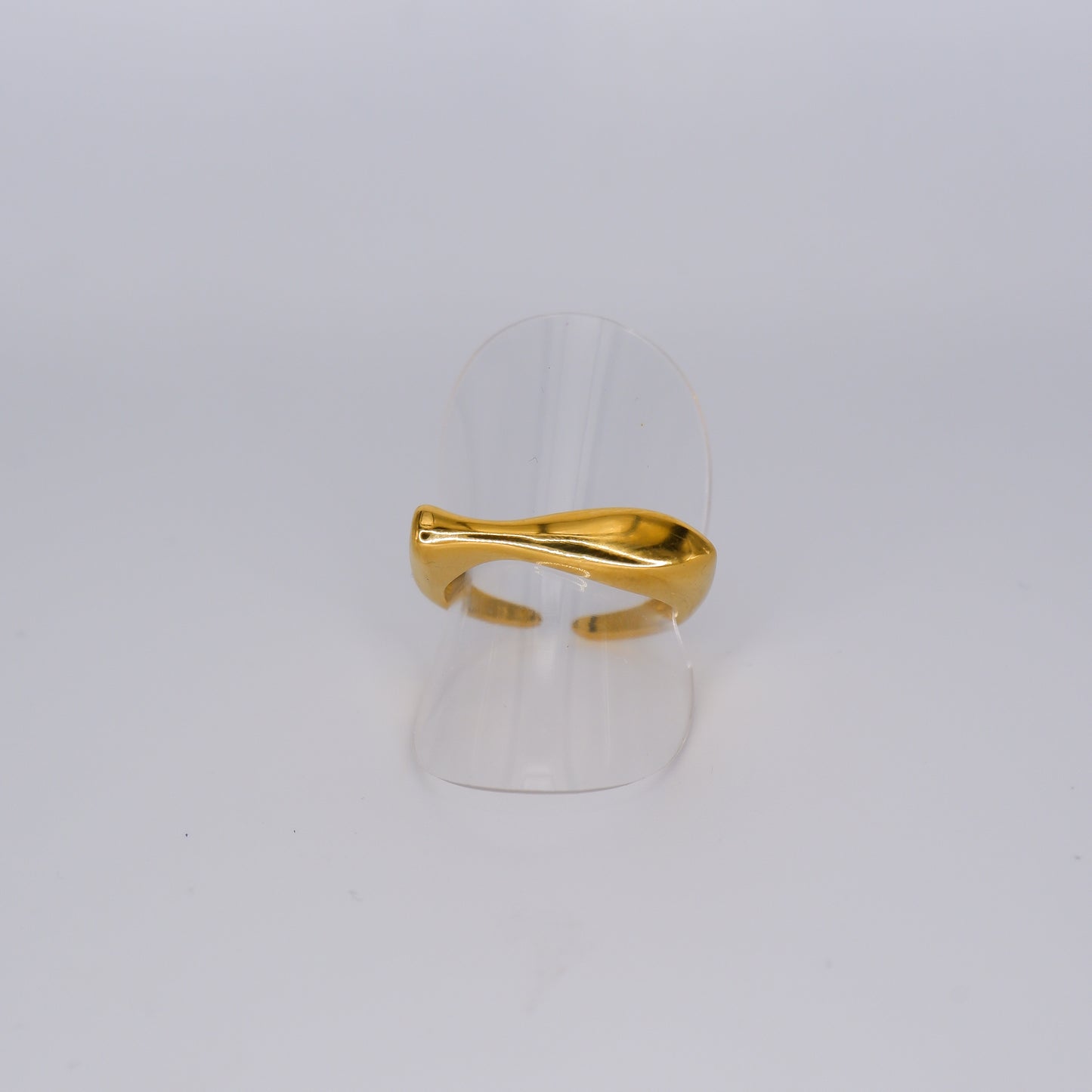 Anel Dourado Irregular