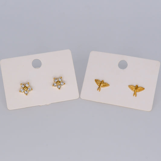 Brincos de Espeto Flor e Andorinha