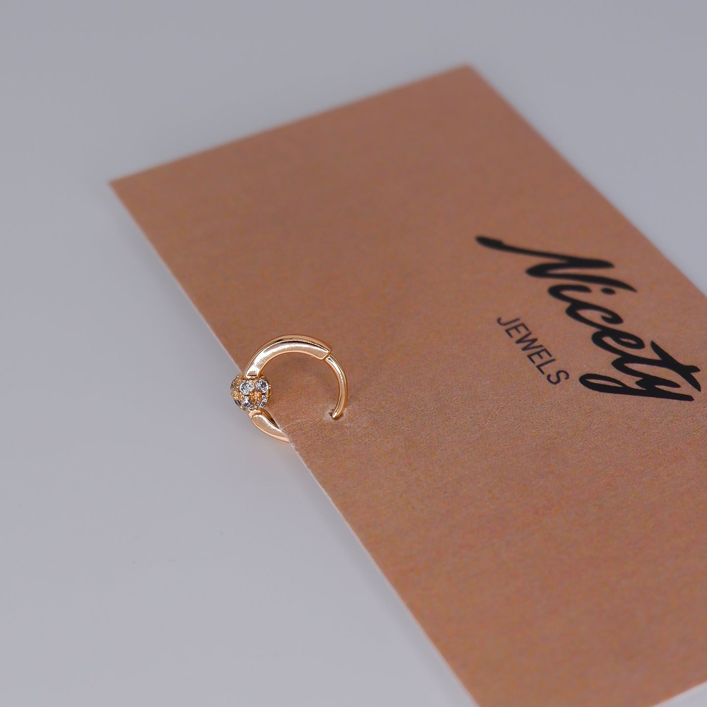 Mini Argolas 6mm Hipoalergénicas Bola