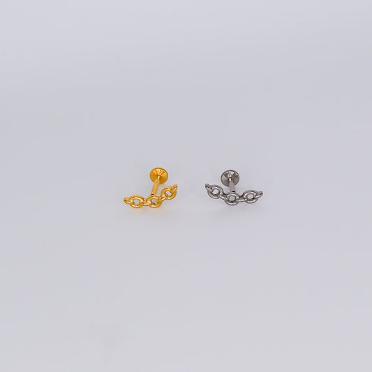 Piercing Achatado Corrente