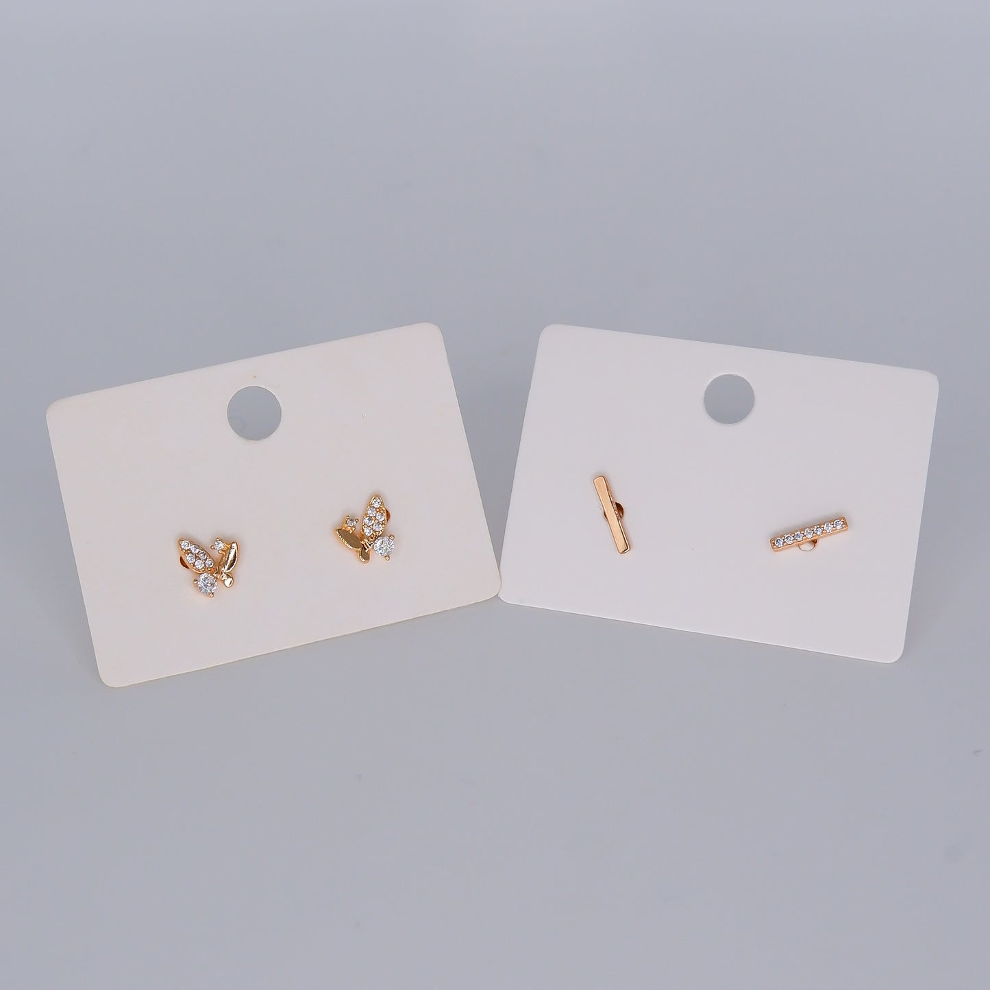 Brinco de Esperto Borboleta e Risco com Brilho