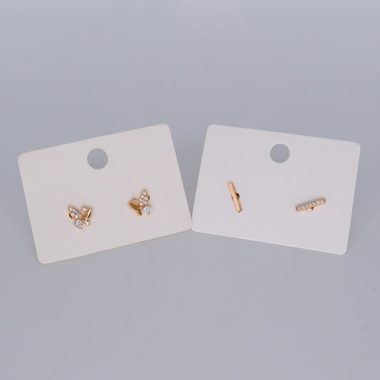 Brinco de Esperto Borboleta e Risco com Brilho