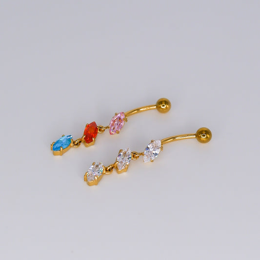 Piercing Umbigo 3 Brilhos