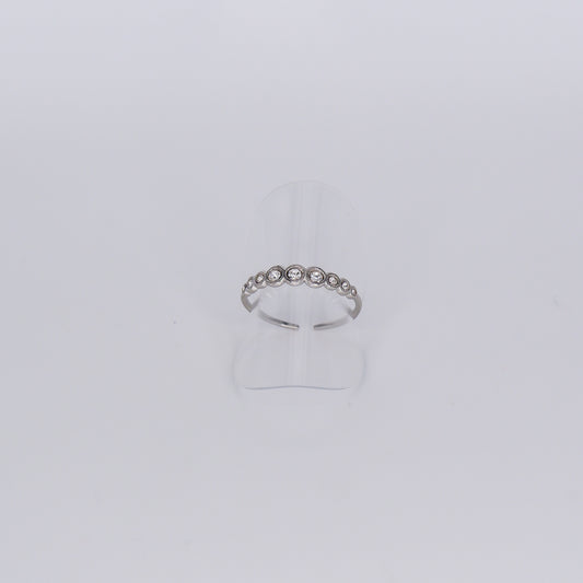 Anel Ajustável Bolas Brilhantes