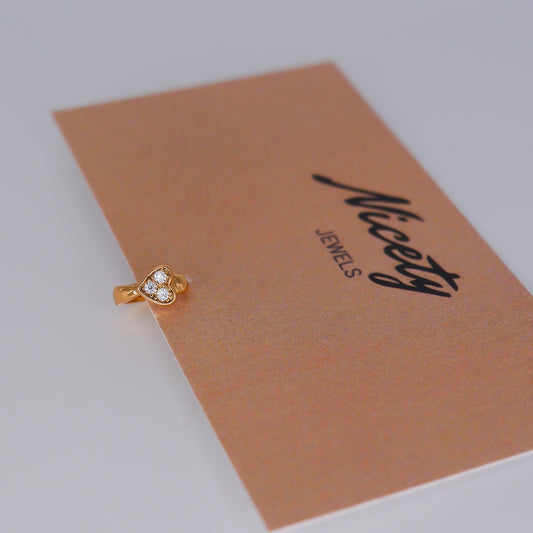 Mini Argolas 6mm Hipoalergénicas Coração