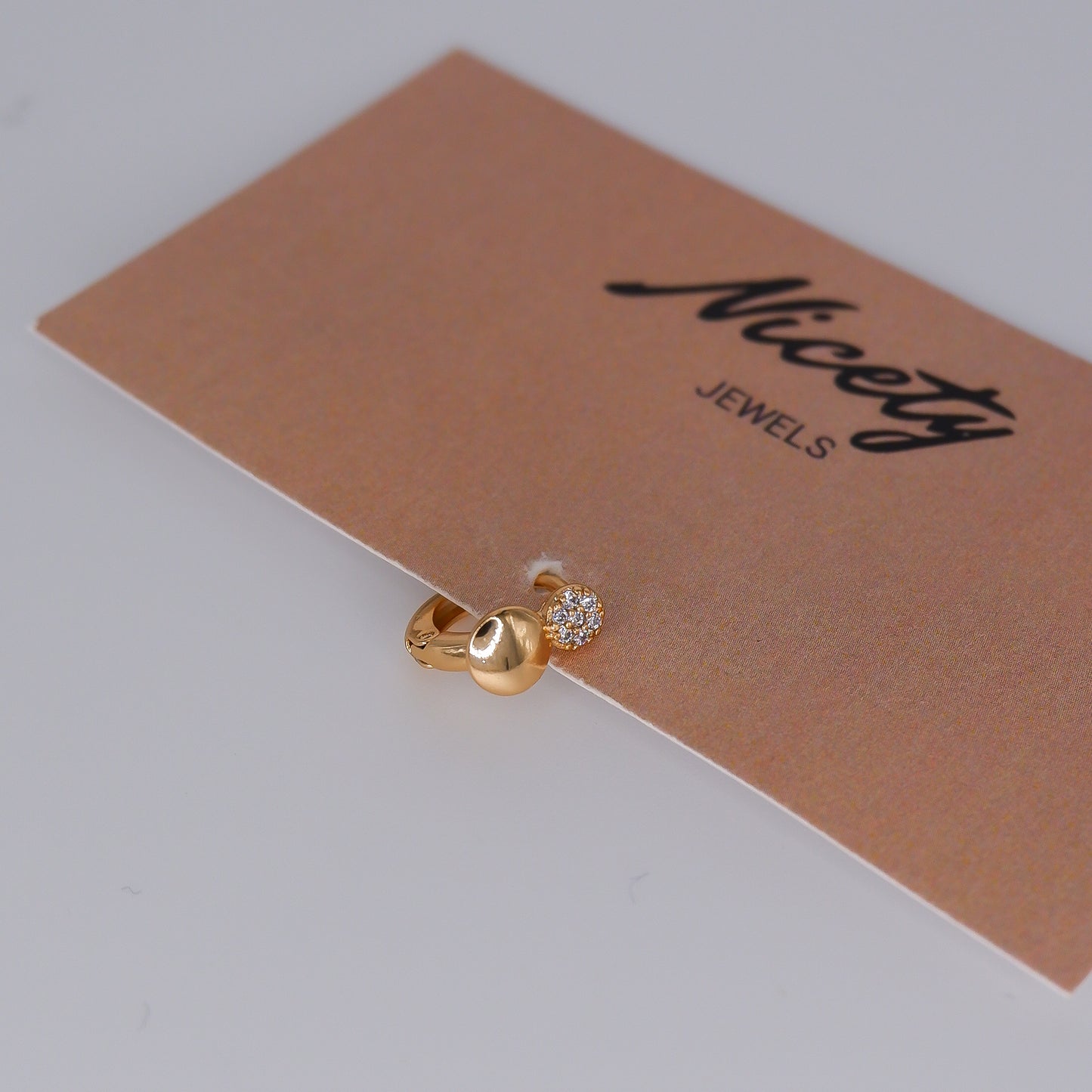 Mini Argolas 7,5mm Hipoalergénicas duas bolas