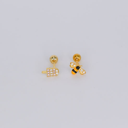 Piercing aperta atrás Abelha e Gelado