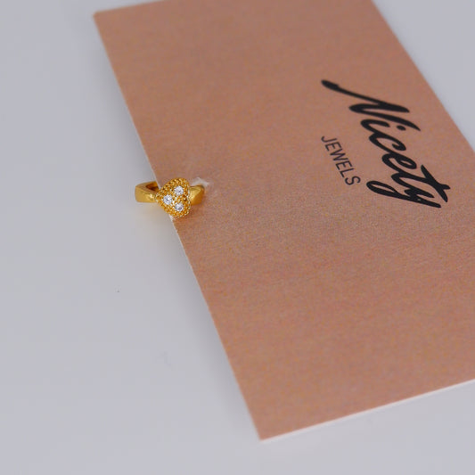 Mini Argolas 6,5mm Hipoalergénicas Coração