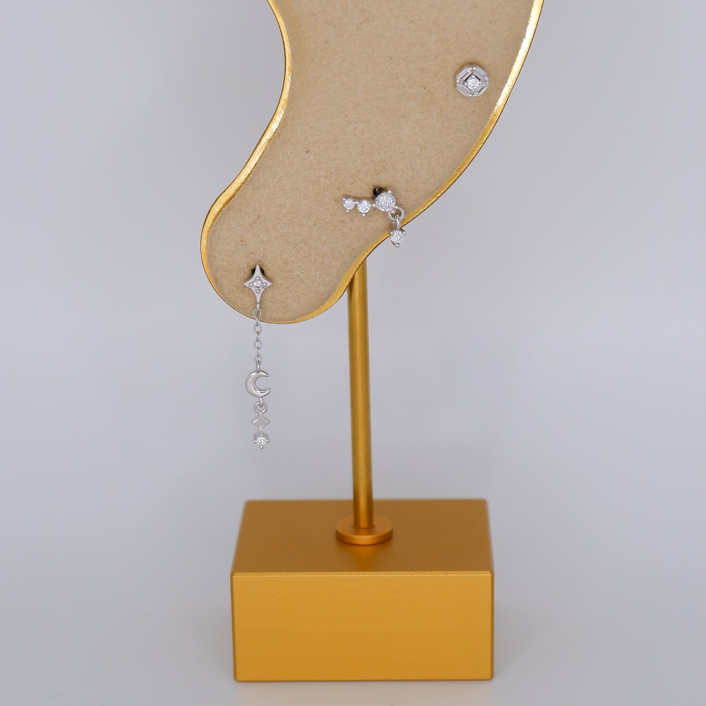 Piercings Achatados Prateados #11 Longo e Brilhantes