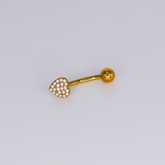 Piercing Umbigo Coração