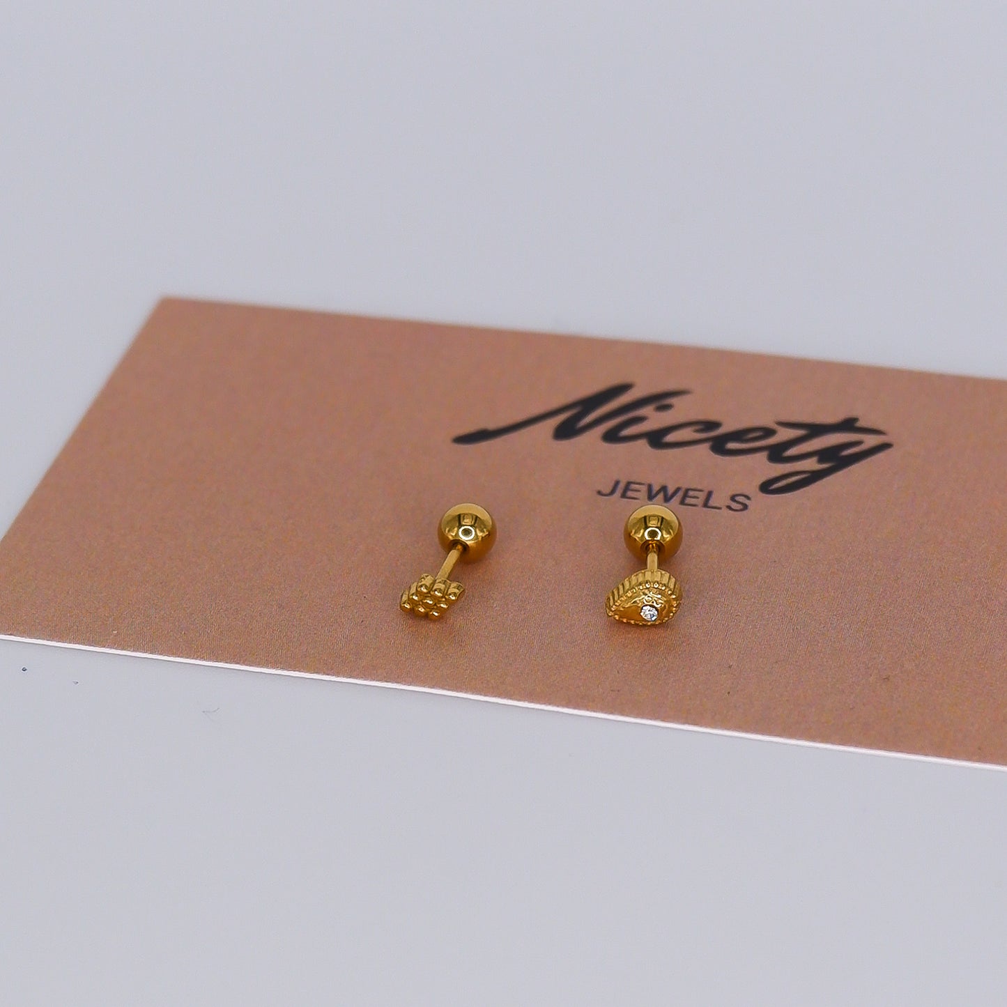Piercing aperta atrás Losango e Gota