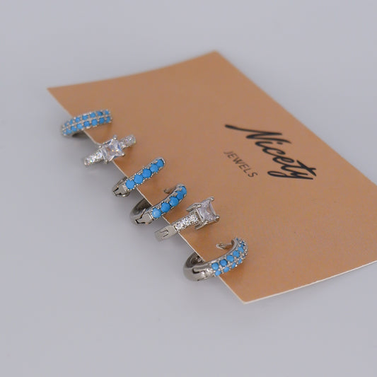 Pack Prateado com Azul Bébé
