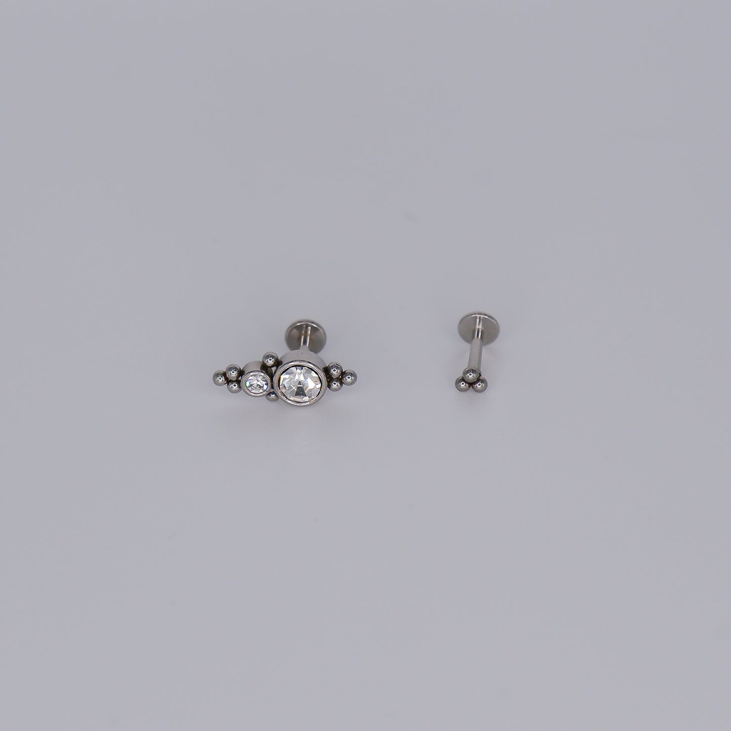 Piercings Achatados Prateados