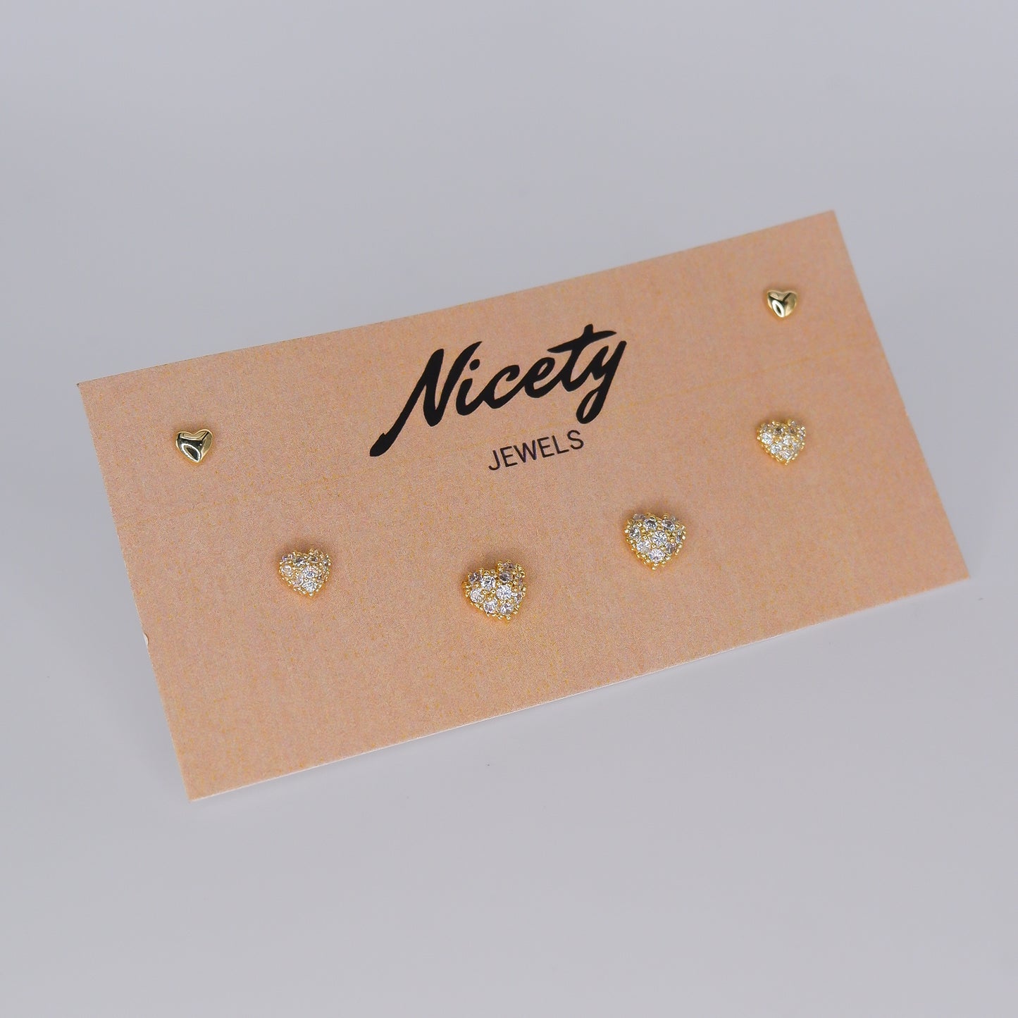 Pack Dourado S925 Corações