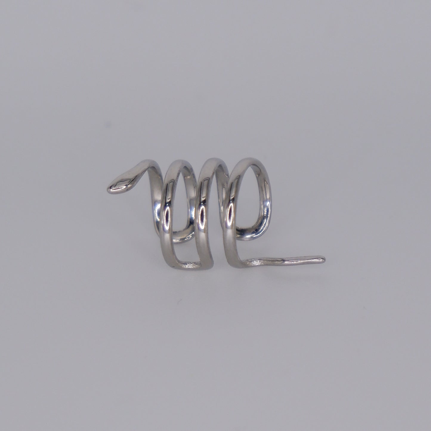 Earcuff Prateada Cobra