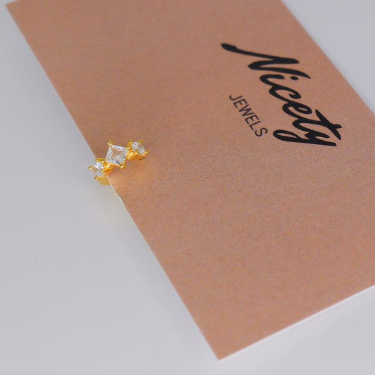Mini Argola 5mm S925 Dourada