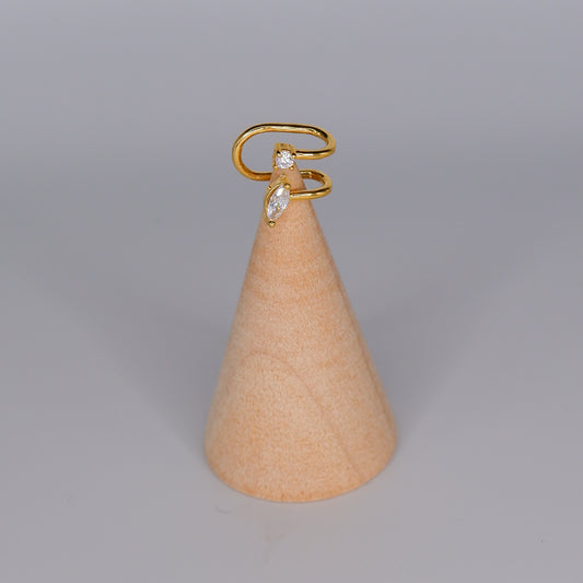 Earcuff Dourada Brilhantes