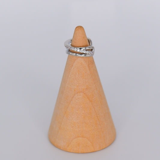 Earcuff Prateado Riscas