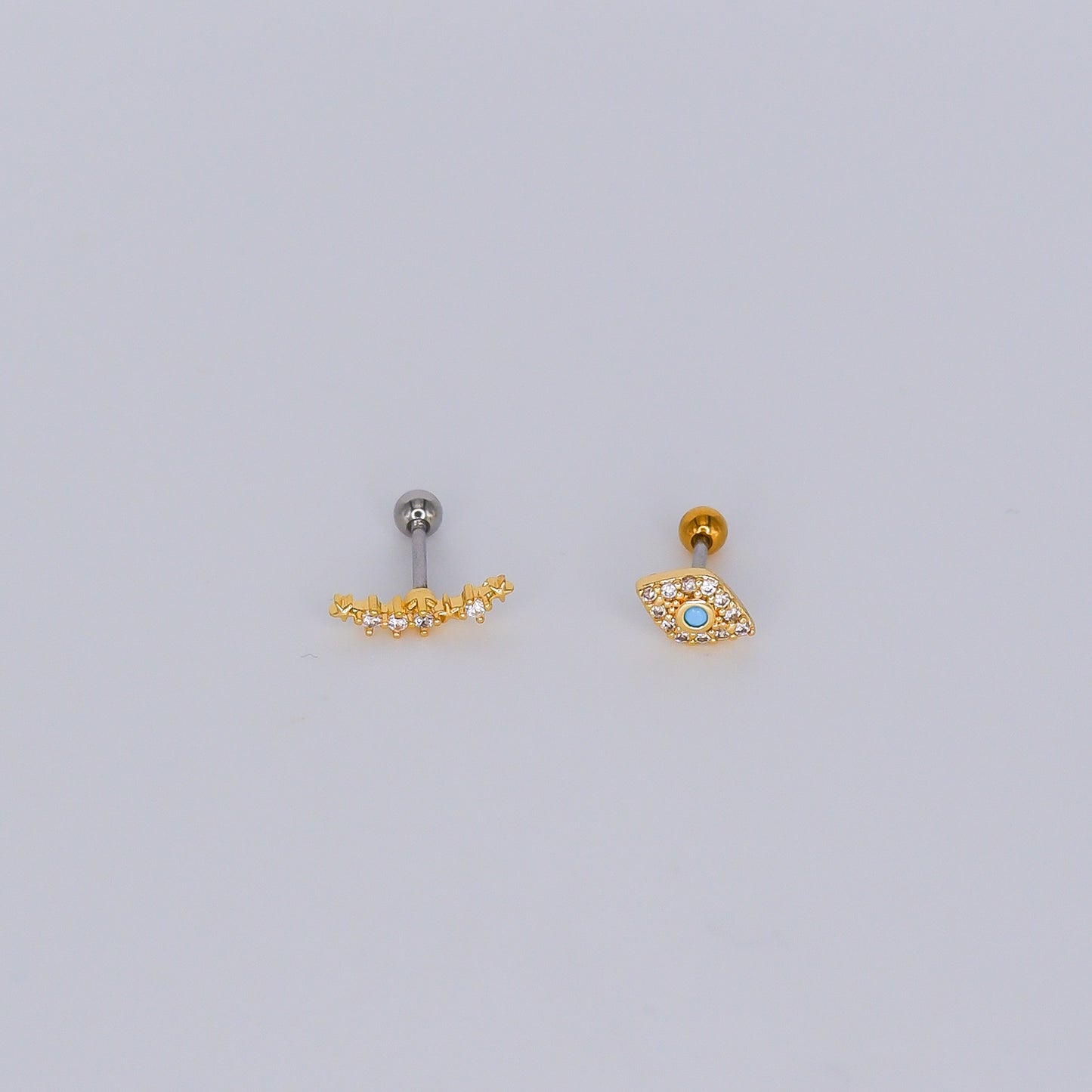 Piercing aperta atrás Curvo e Olho