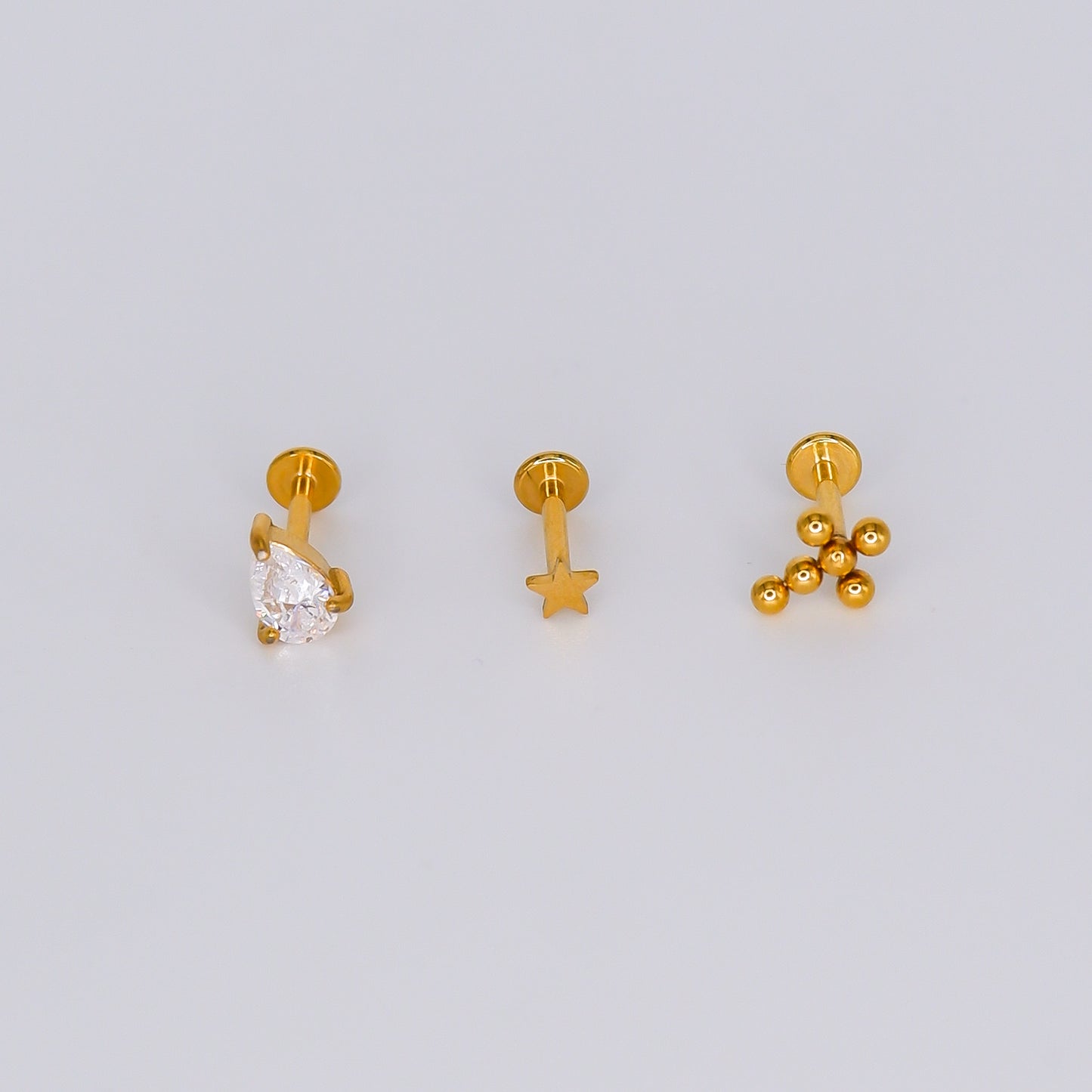 Piercings Achatados