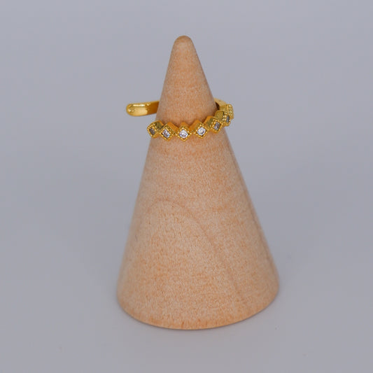 Earcuff Dourada Brilhantes