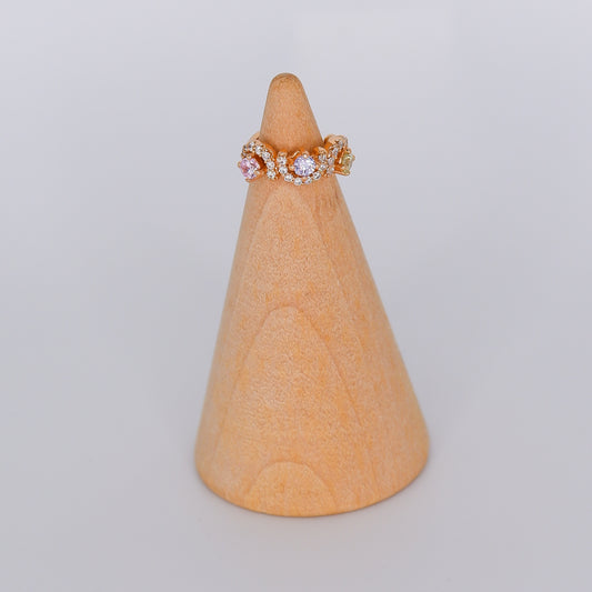 Earcuff Dourada Brilhante Tons Pastel