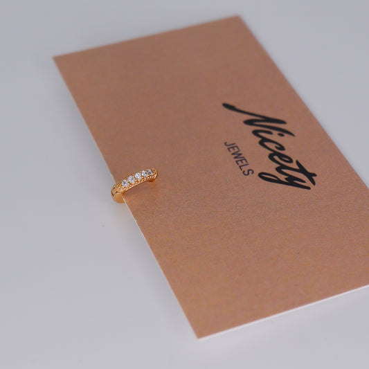 Mini Argola 6,5mm Aço Inoxidável Arredondada