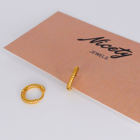 Argola Aço Entrelaçadas